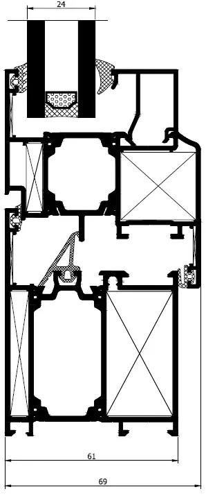 Ad 61 T izolyasiya edilmiş dülgərlik sistemi